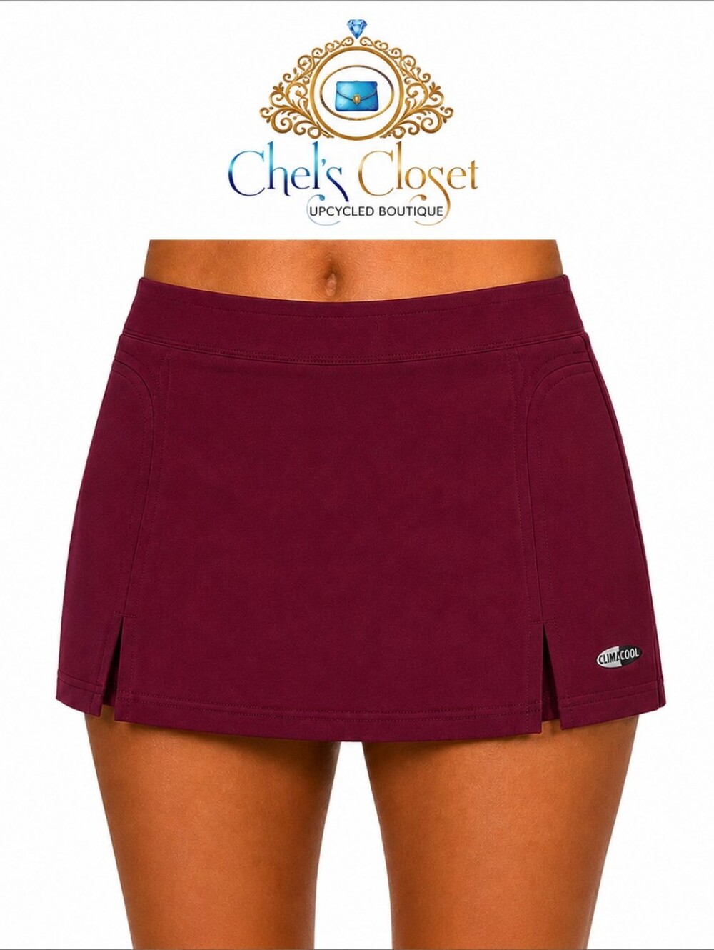 Adidas Climacool Burgundy Athletic Skort